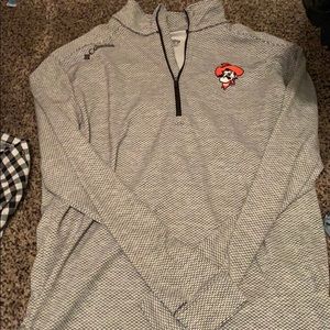Oklahoma state mens Columbia pull over